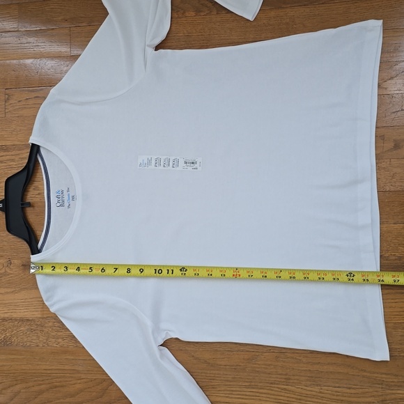 CROFT AND BARROW WOMEN'S PLUS SIZE PETITE WHITE LONG SLEEVES TEE-SHIRT SIZE PXXL - Picture 8 of 12